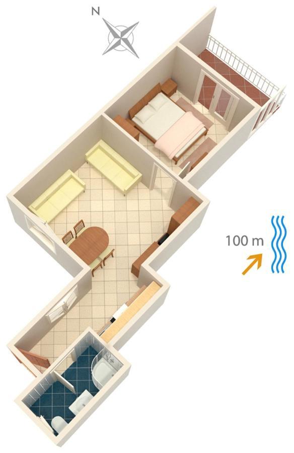 Apartments By The Sea Podgora, Makarska - 2593 المظهر الخارجي الصورة